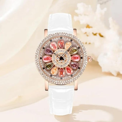 LYNZ Rose Gold Floral Ladies  Luxury Watch | Gift for Women