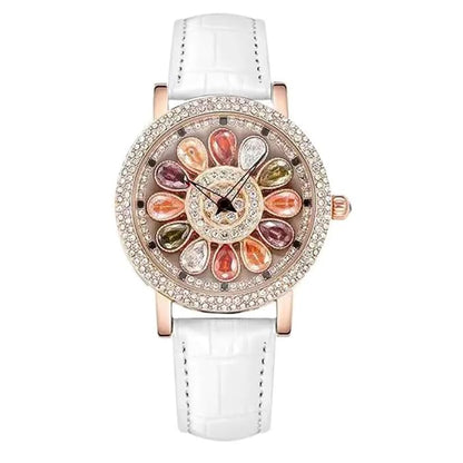 LYNZ Rose Gold Floral Ladies  Luxury Watch | Gift for Women