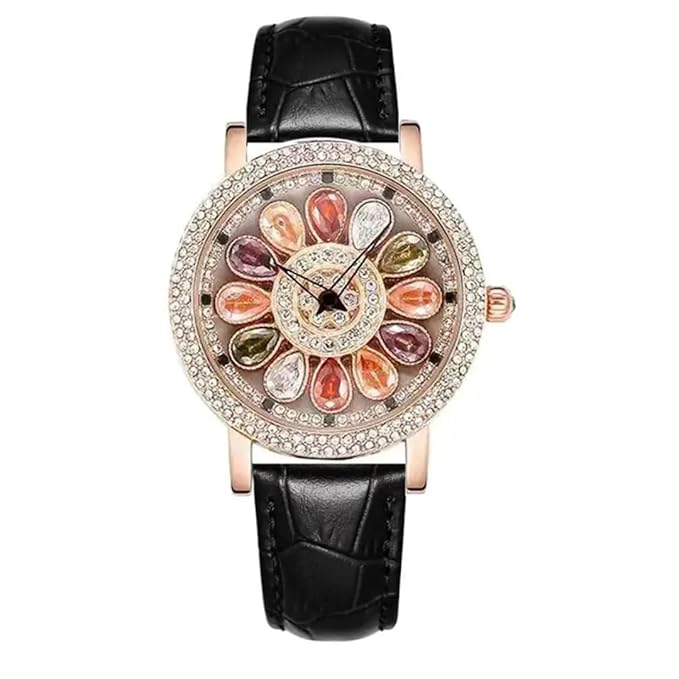 LYNZ Rose Gold Floral Ladies  Luxury Watch | Gift for Women