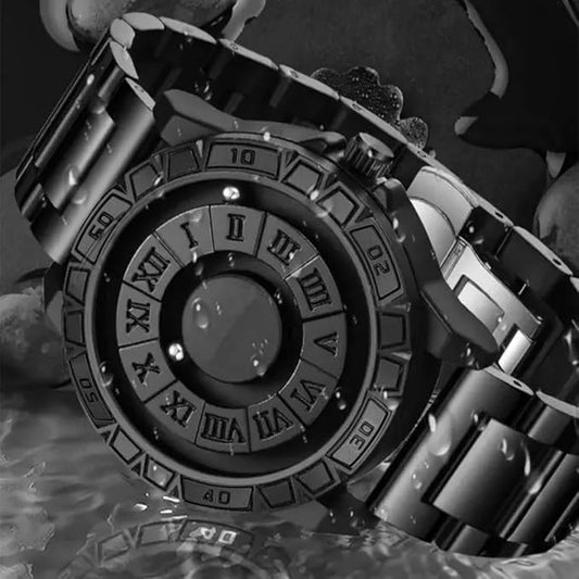 Magnetic Ball Watch | Unique Imported Watch | Gift for Men | Gift for Boyfriend | Stainless Steel, Waterproof Quartz