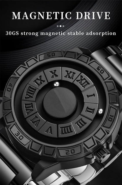 Magnetic Ball Watch | Unique Imported Watch | Gift for Men | Gift for Boyfriend | Stainless Steel, Waterproof Quartz