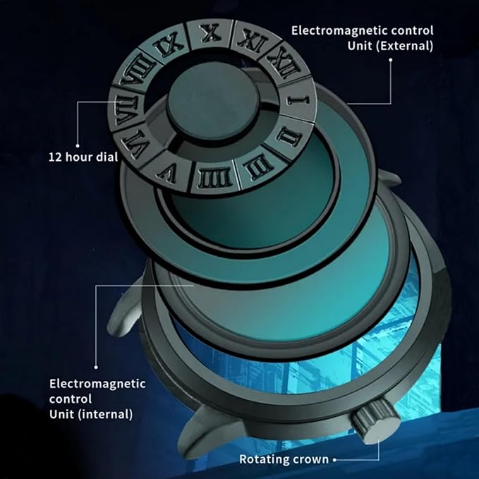 Magnetic Ball Watch | Unique Imported Watch | Gift for Men | Gift for Boyfriend | Stainless Steel, Waterproof Quartz