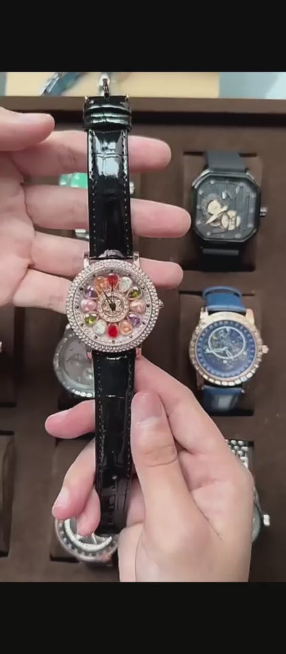 LYNZ Rose Gold Floral Ladies  Luxury Watch | Gift for Women